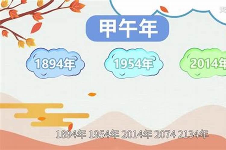 甲午年是什么年？