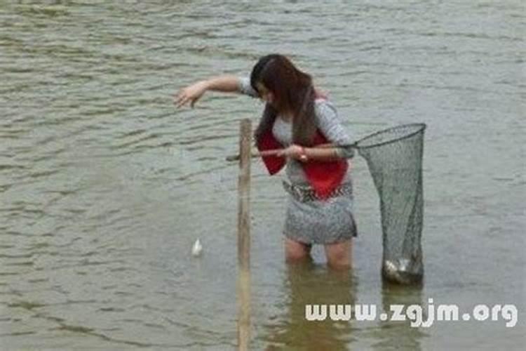 梦见发洪水去捉鱼