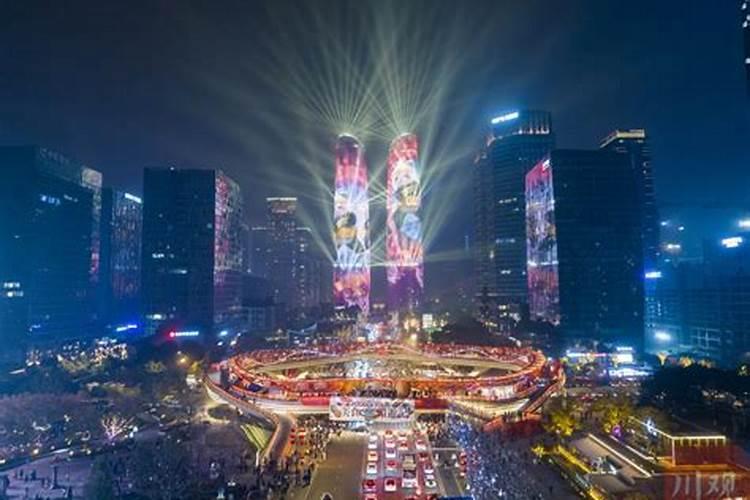 元宵节大运会灯光秀