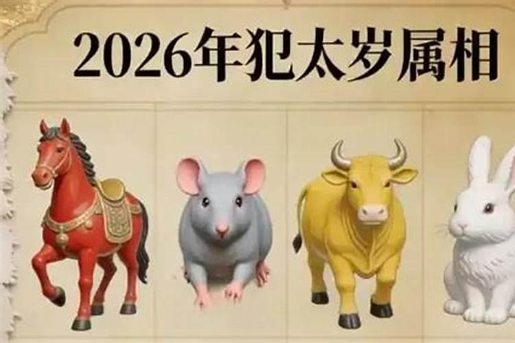 2026年犯太岁都有哪些生肖？