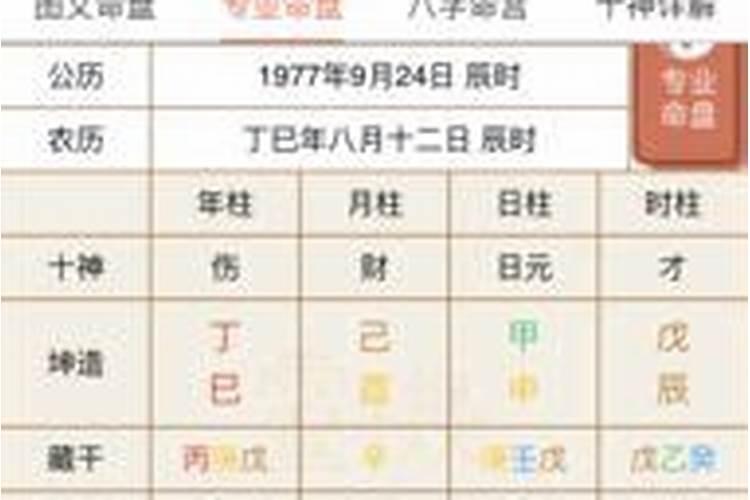 八字排盘副星是什么意思？
