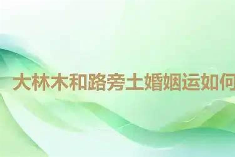 大林木和路旁土合婚吗？